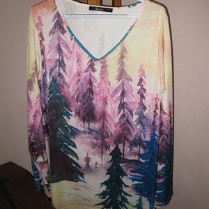 Sakurafina top size extra large. excellent shape. long sleeves